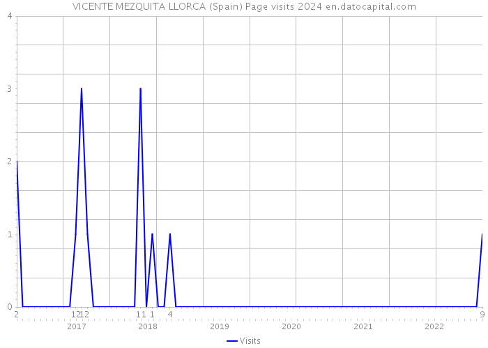 VICENTE MEZQUITA LLORCA (Spain) Page visits 2024 