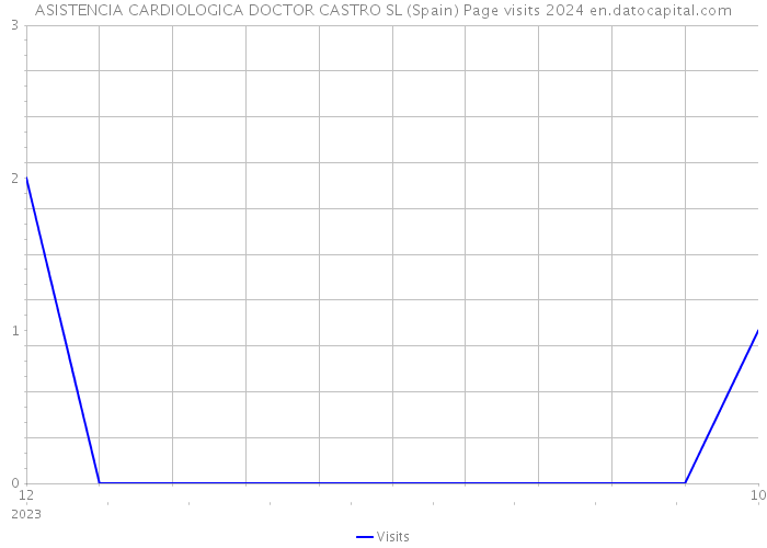 ASISTENCIA CARDIOLOGICA DOCTOR CASTRO SL (Spain) Page visits 2024 