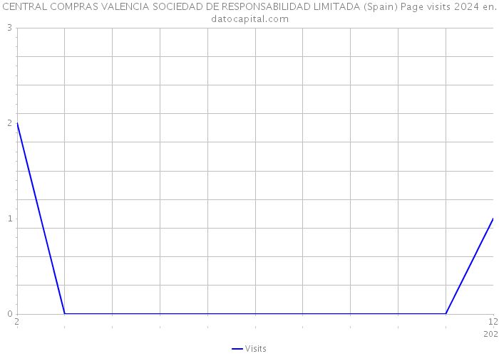 CENTRAL COMPRAS VALENCIA SOCIEDAD DE RESPONSABILIDAD LIMITADA (Spain) Page visits 2024 