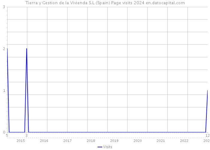 Tierra y Gestion de la Vivienda S.L (Spain) Page visits 2024 