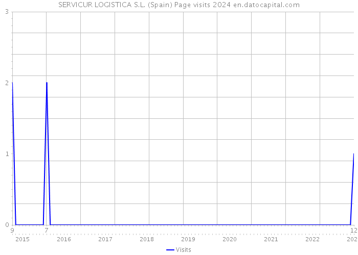 SERVICUR LOGISTICA S.L. (Spain) Page visits 2024 