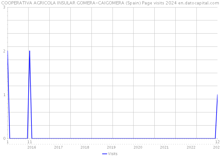 COOPERATIVA AGRICOLA INSULAR GOMERA-CAIGOMERA (Spain) Page visits 2024 