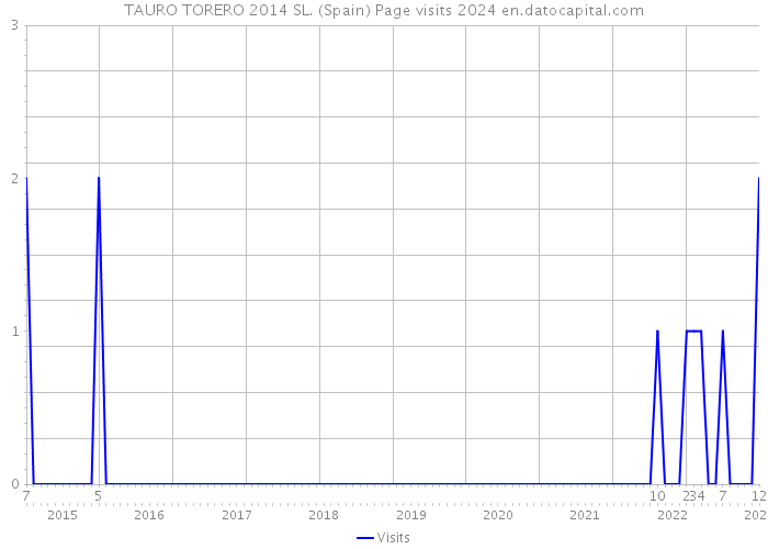 TAURO TORERO 2014 SL. (Spain) Page visits 2024 