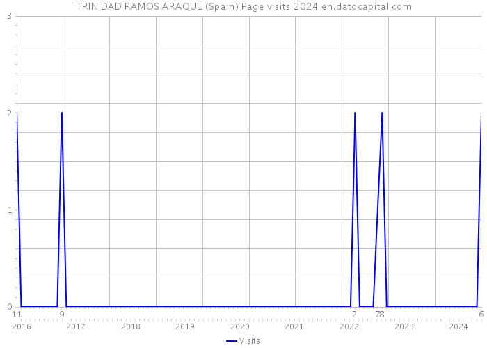 TRINIDAD RAMOS ARAQUE (Spain) Page visits 2024 