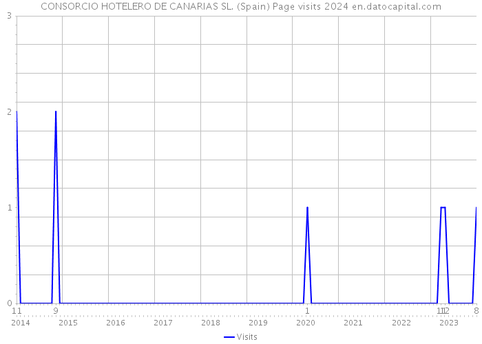 CONSORCIO HOTELERO DE CANARIAS SL. (Spain) Page visits 2024 