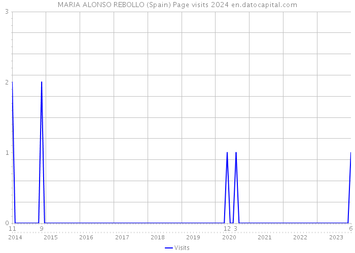 MARIA ALONSO REBOLLO (Spain) Page visits 2024 