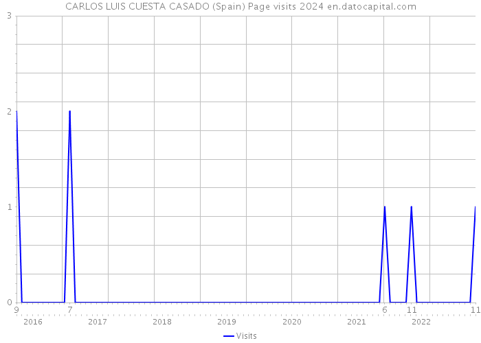 CARLOS LUIS CUESTA CASADO (Spain) Page visits 2024 