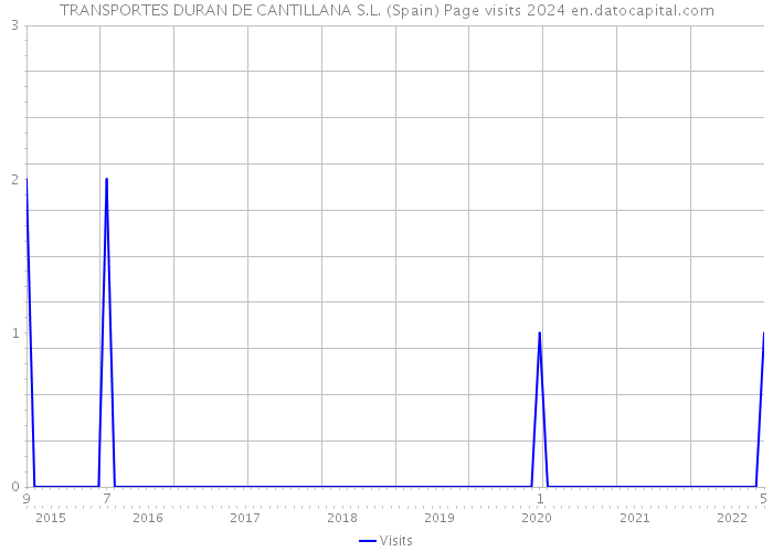 TRANSPORTES DURAN DE CANTILLANA S.L. (Spain) Page visits 2024 