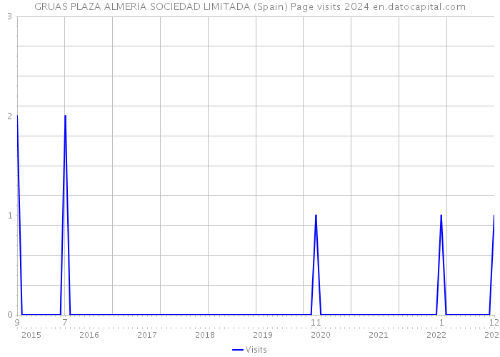 GRUAS PLAZA ALMERIA SOCIEDAD LIMITADA (Spain) Page visits 2024 