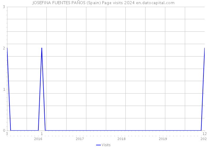 JOSEFINA FUENTES PAÑOS (Spain) Page visits 2024 