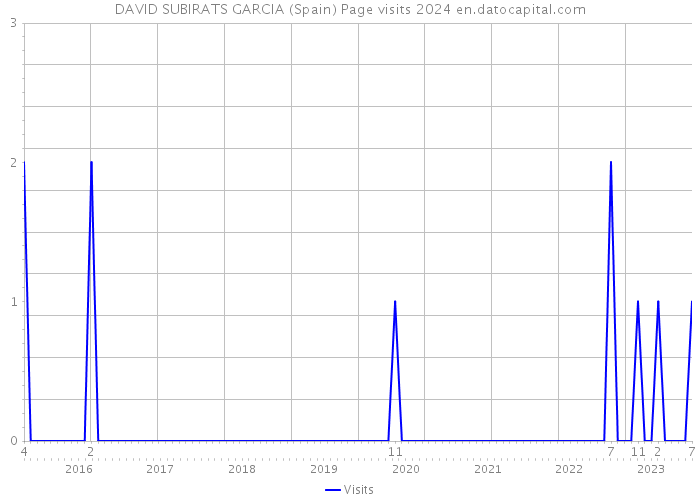 DAVID SUBIRATS GARCIA (Spain) Page visits 2024 