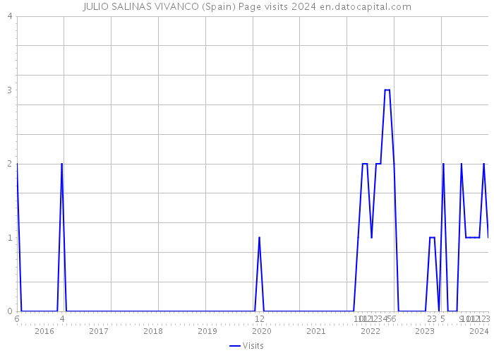 JULIO SALINAS VIVANCO (Spain) Page visits 2024 