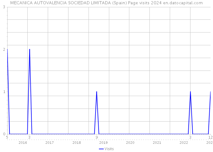 MECANICA AUTOVALENCIA SOCIEDAD LIMITADA (Spain) Page visits 2024 