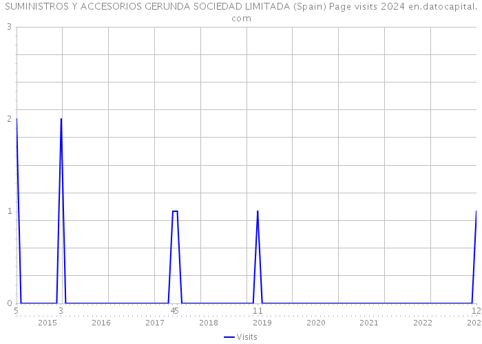 SUMINISTROS Y ACCESORIOS GERUNDA SOCIEDAD LIMITADA (Spain) Page visits 2024 