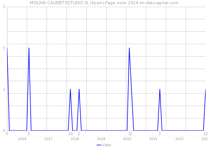MOLINA CAUDET ESTUDIO SL (Spain) Page visits 2024 