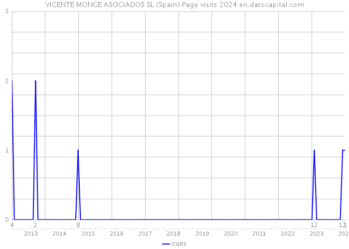 VICENTE MONGE ASOCIADOS SL (Spain) Page visits 2024 