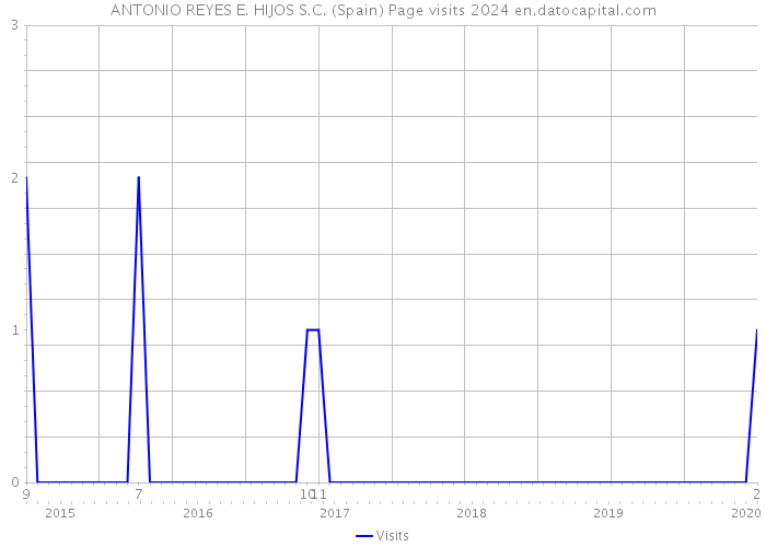 ANTONIO REYES E. HIJOS S.C. (Spain) Page visits 2024 