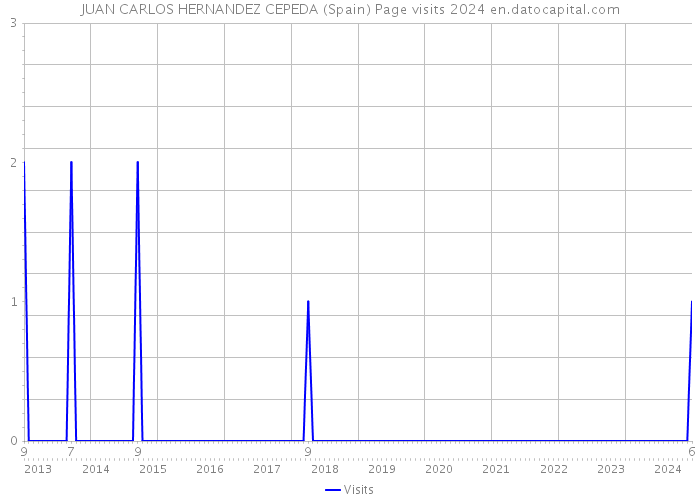 JUAN CARLOS HERNANDEZ CEPEDA (Spain) Page visits 2024 