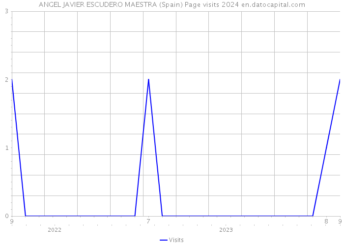 ANGEL JAVIER ESCUDERO MAESTRA (Spain) Page visits 2024 
