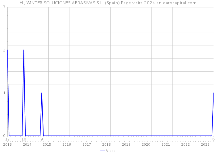 H.J.WINTER SOLUCIONES ABRASIVAS S.L. (Spain) Page visits 2024 