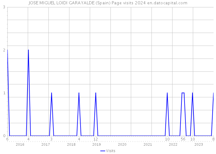JOSE MIGUEL LOIDI GARAYALDE (Spain) Page visits 2024 