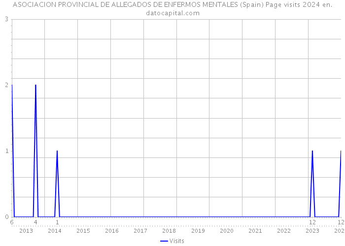 ASOCIACION PROVINCIAL DE ALLEGADOS DE ENFERMOS MENTALES (Spain) Page visits 2024 