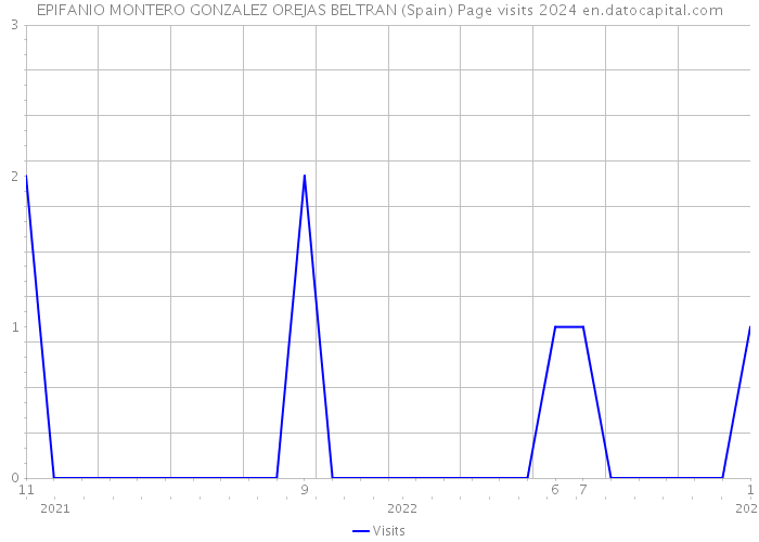 EPIFANIO MONTERO GONZALEZ OREJAS BELTRAN (Spain) Page visits 2024 