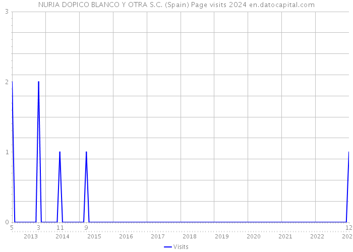 NURIA DOPICO BLANCO Y OTRA S.C. (Spain) Page visits 2024 