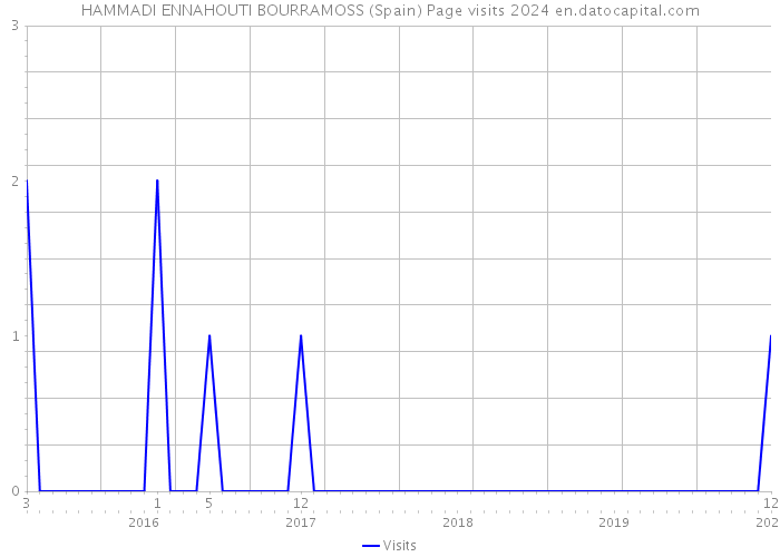 HAMMADI ENNAHOUTI BOURRAMOSS (Spain) Page visits 2024 