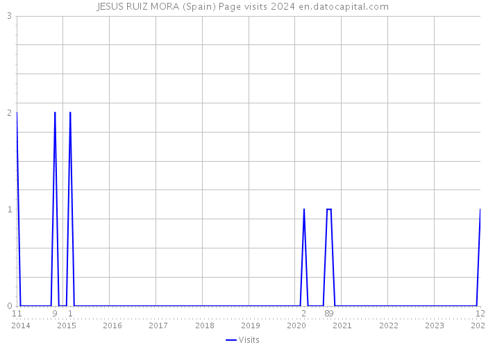 JESUS RUIZ MORA (Spain) Page visits 2024 