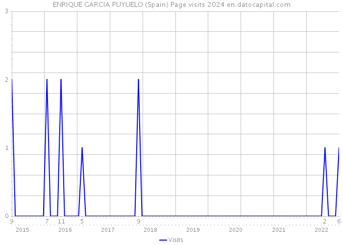 ENRIQUE GARCIA PUYUELO (Spain) Page visits 2024 