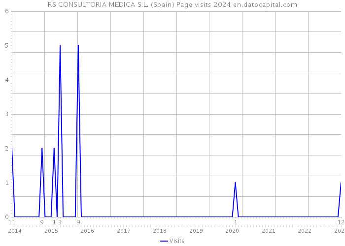 RS CONSULTORIA MEDICA S.L. (Spain) Page visits 2024 