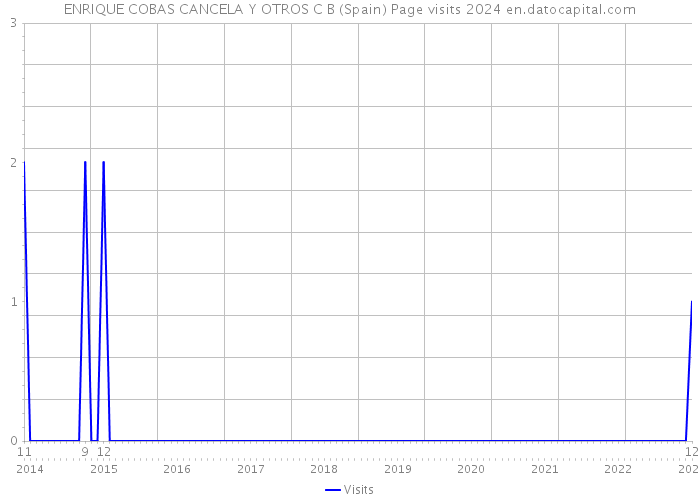 ENRIQUE COBAS CANCELA Y OTROS C B (Spain) Page visits 2024 