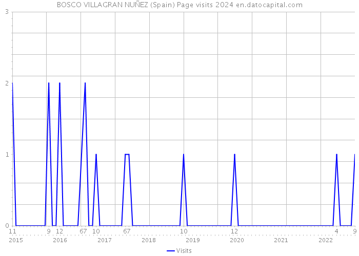 BOSCO VILLAGRAN NUÑEZ (Spain) Page visits 2024 