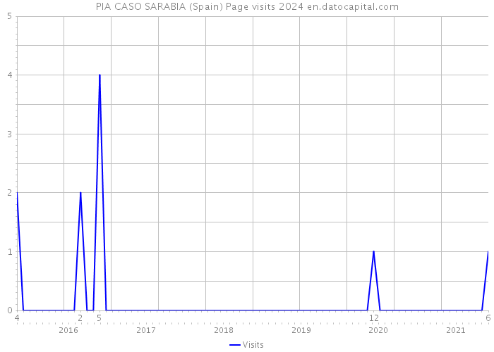 PIA CASO SARABIA (Spain) Page visits 2024 