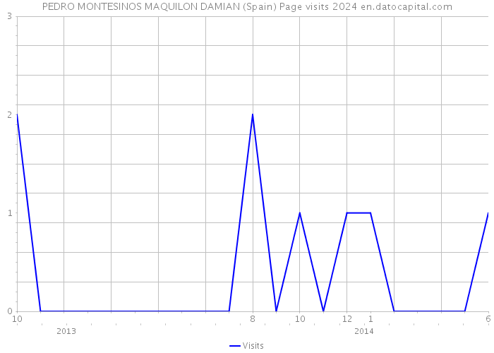 PEDRO MONTESINOS MAQUILON DAMIAN (Spain) Page visits 2024 