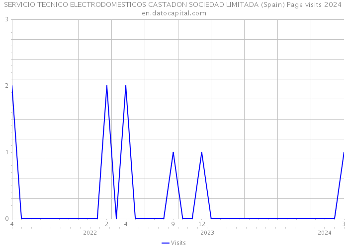 SERVICIO TECNICO ELECTRODOMESTICOS CASTADON SOCIEDAD LIMITADA (Spain) Page visits 2024 