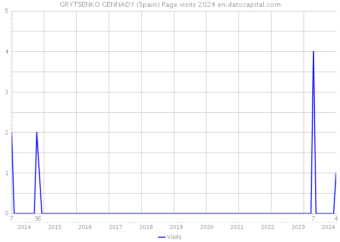 GRYTSENKO GENNADY (Spain) Page visits 2024 