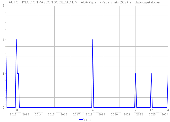 AUTO INYECCION RASCON SOCIEDAD LIMITADA (Spain) Page visits 2024 