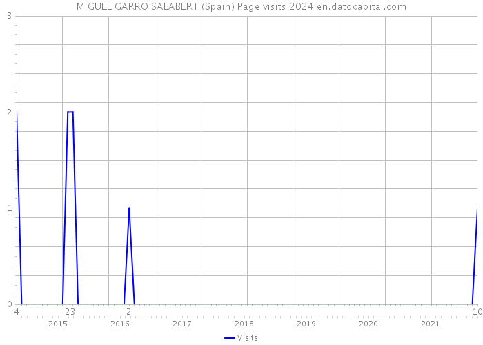 MIGUEL GARRO SALABERT (Spain) Page visits 2024 
