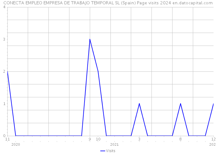 CONECTA EMPLEO EMPRESA DE TRABAJO TEMPORAL SL (Spain) Page visits 2024 
