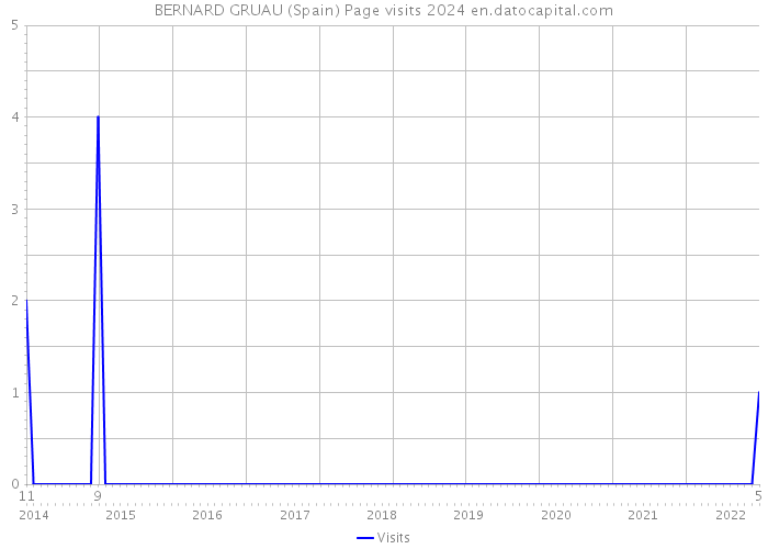 BERNARD GRUAU (Spain) Page visits 2024 
