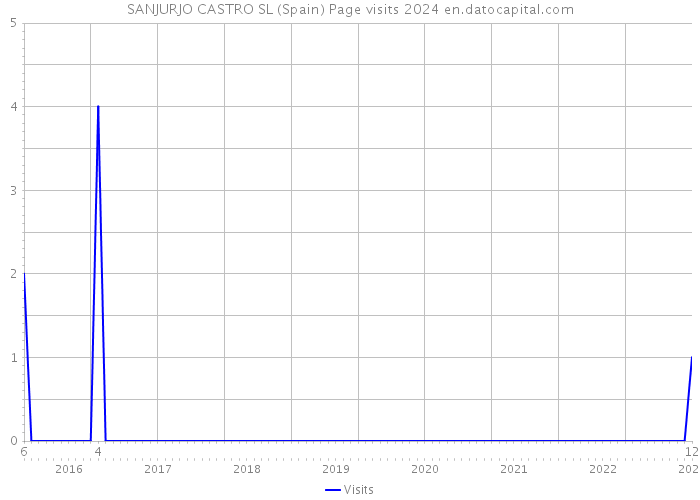 SANJURJO CASTRO SL (Spain) Page visits 2024 