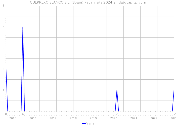 GUERRERO BLANCO S.L. (Spain) Page visits 2024 