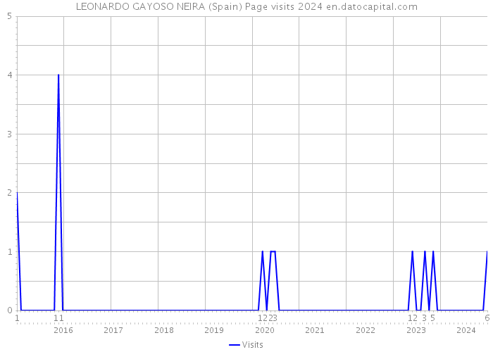 LEONARDO GAYOSO NEIRA (Spain) Page visits 2024 