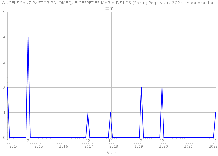 ANGELE SANZ PASTOR PALOMEQUE CESPEDES MARIA DE LOS (Spain) Page visits 2024 