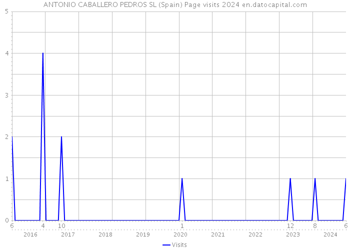 ANTONIO CABALLERO PEDROS SL (Spain) Page visits 2024 