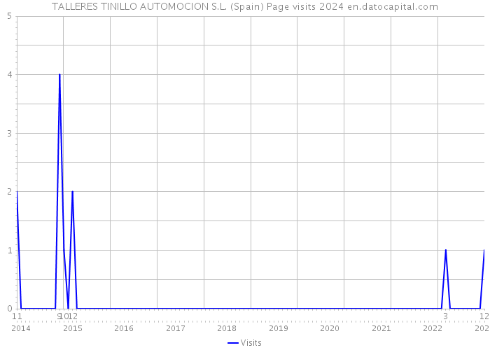 TALLERES TINILLO AUTOMOCION S.L. (Spain) Page visits 2024 