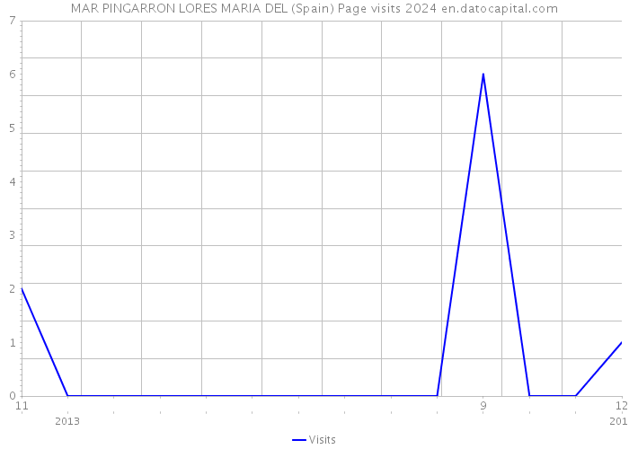 MAR PINGARRON LORES MARIA DEL (Spain) Page visits 2024 