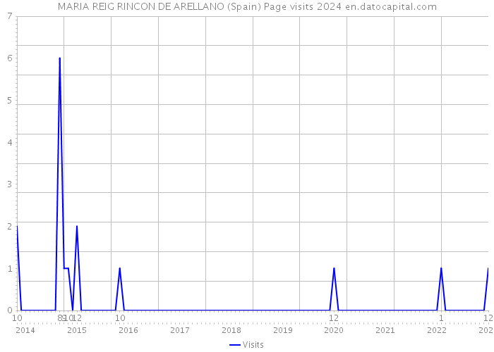 MARIA REIG RINCON DE ARELLANO (Spain) Page visits 2024 